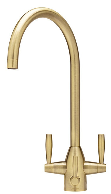 Caple Avel Puriti Triple Lever Kitchen Tap- Antique Brass