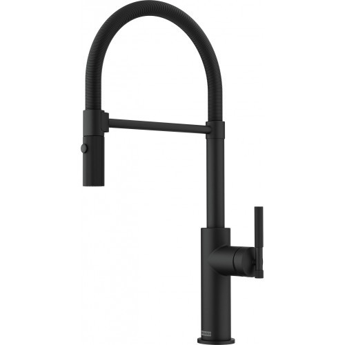 Franke Maris Stripes Semi Pro Mixer Tap - Matt Black