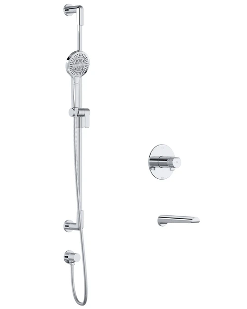 Riobel Parabola 1244 Shower Kit - Chrome