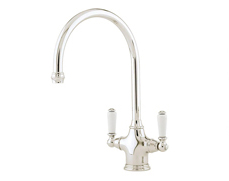 Perrin and Rowe Nickel Double Lever Tap