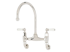 Perrin and Rowe Wall Mounted Nickel Tap