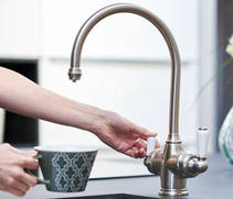 Perrin and Rowe Pewter Tap Lifestyle Picture