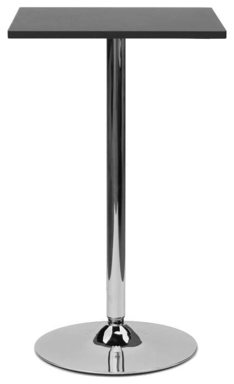 An image of Como Poseur Table Square Black Wood