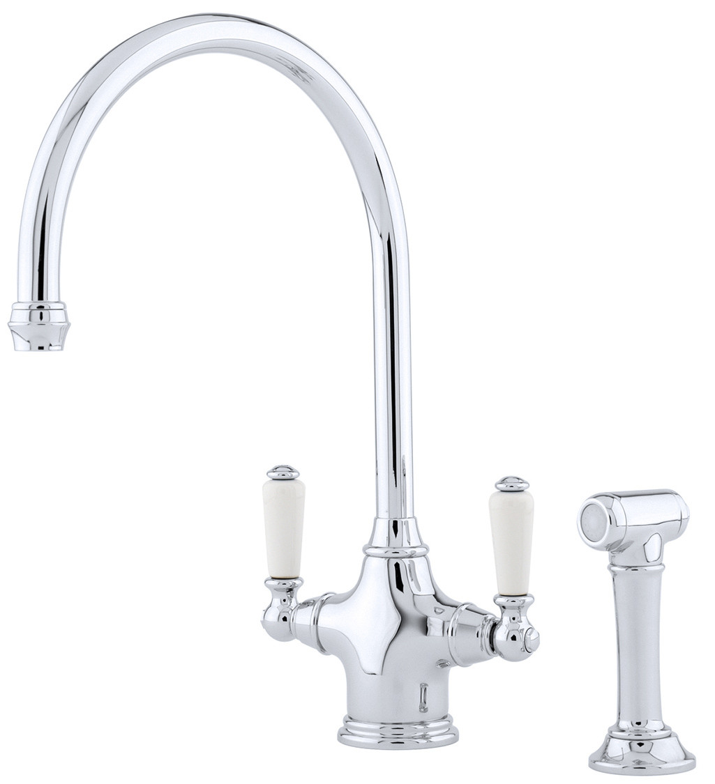 An image of Perrin and Rowe Phoenician 4360 Mixer Tap With Pull-Out Spray Rinse