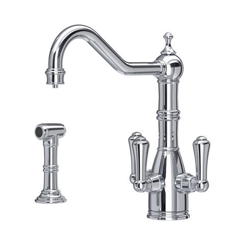 An image of Perrin and Rowe Picardie 1575 Filter Tap With Pull-Out Spray Rinse