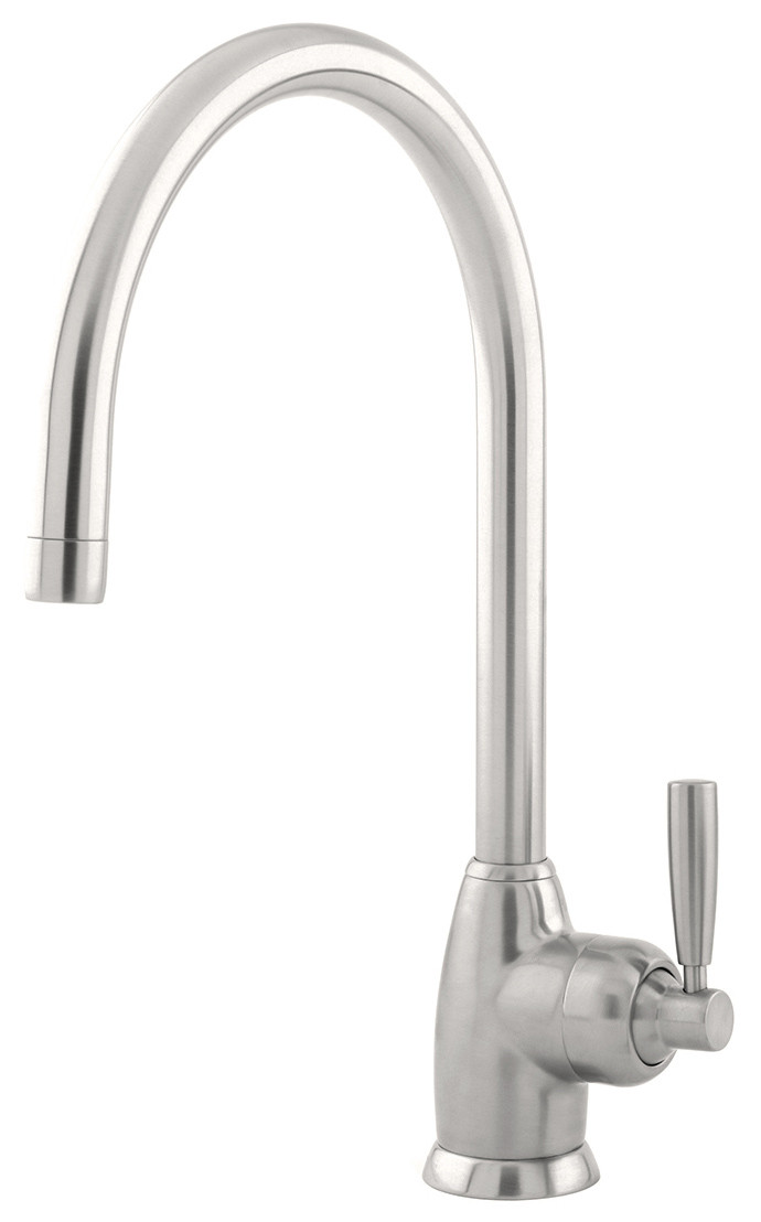 An image of Perrin and Rowe Mimas 4841 C-Spout Mixer Tap with Single Lever Handle