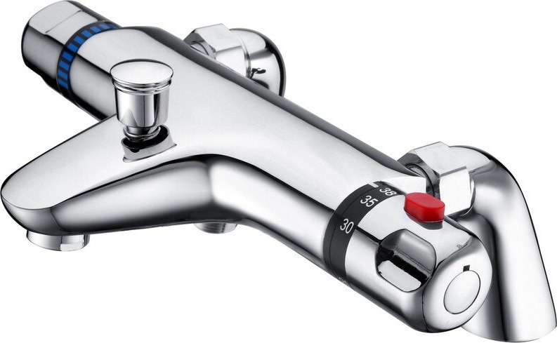 An image of Alessio Deck Mounted Thermostatic Bath/Shower Mixer Valve