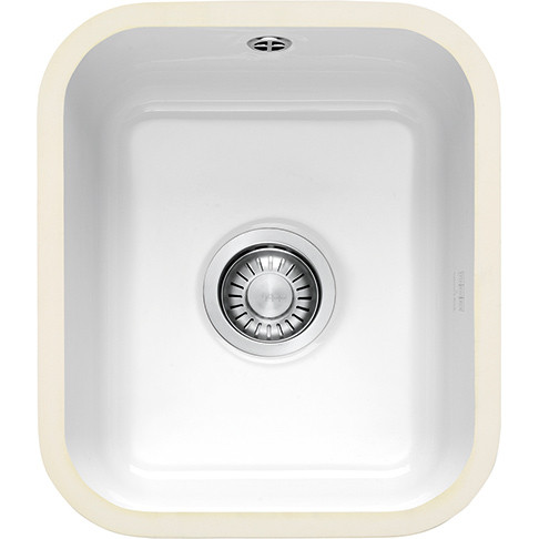 An image of Franke VBK110 33 Ceramic White Kitchen Large Single Bowl Sink