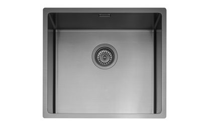 An image of Caple MODE045/GM Gunmetal Single Bowl Kitchen Sink