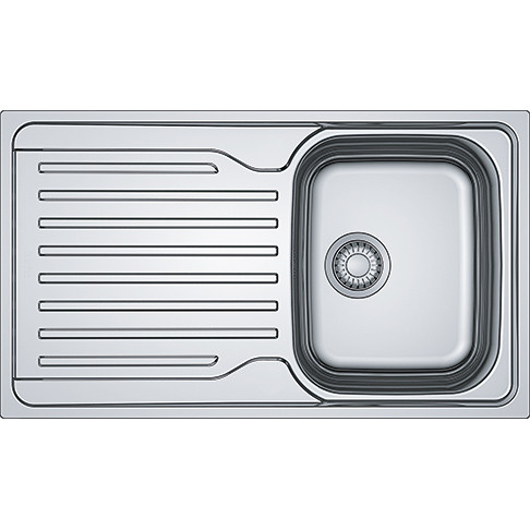 An image of Franke Antea AZN 611-86 Reversible Stainless Steel Kitchen Sink
