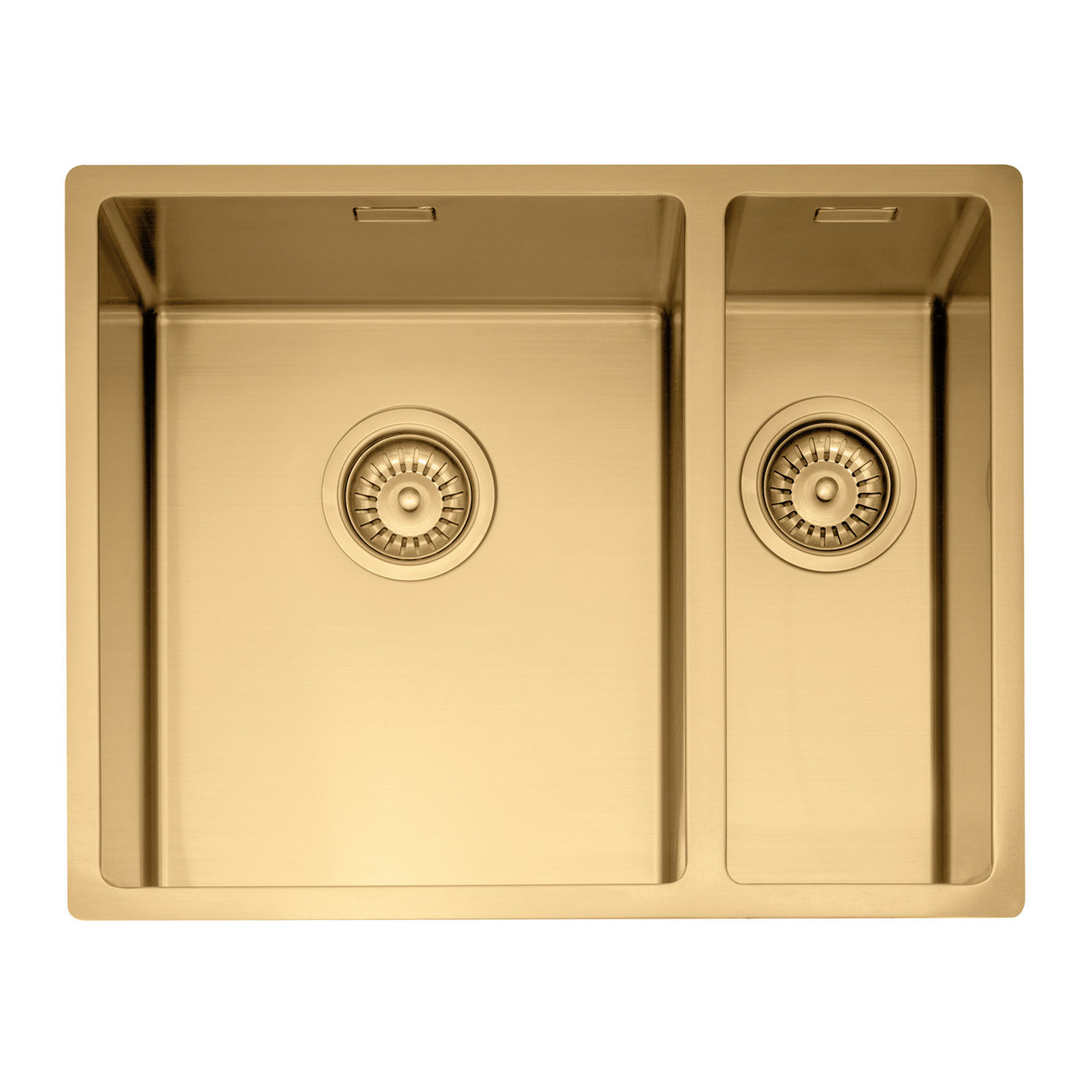 An image of Caple MODE3415/R/GD Gold Kitchen Bowl in a Half Sink