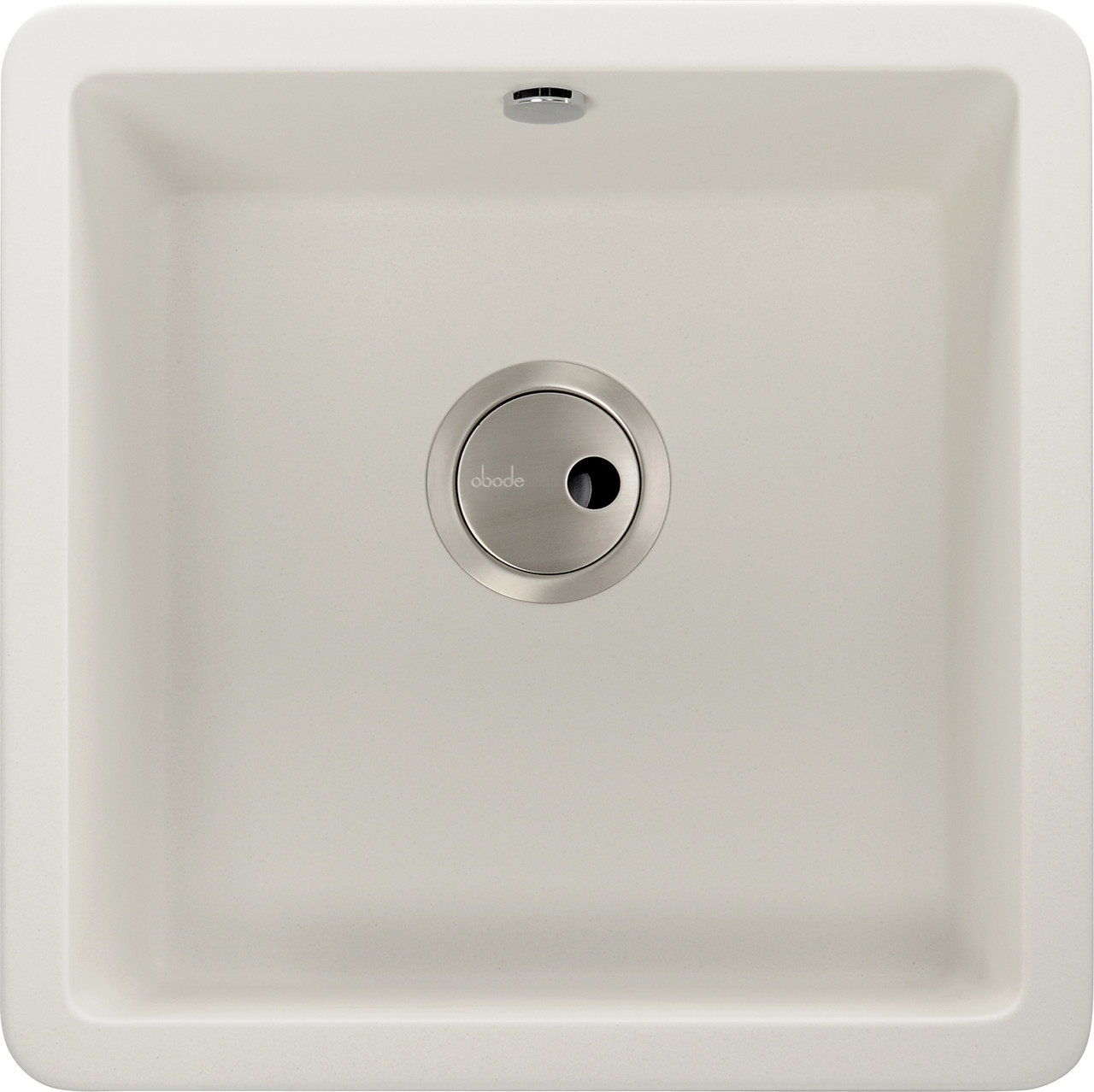 An image of Abode Matrix SQ GR15 Single Bowl in White Granite Sink