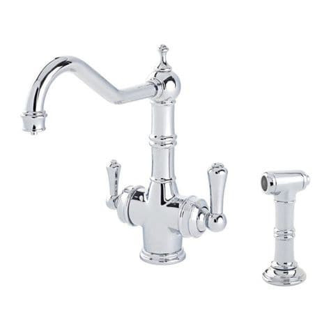 An image of Perrin & Rowe 1770 Celeste 3 in 1 Instant Hot Water Kitchen Mixer Tap and Rinse