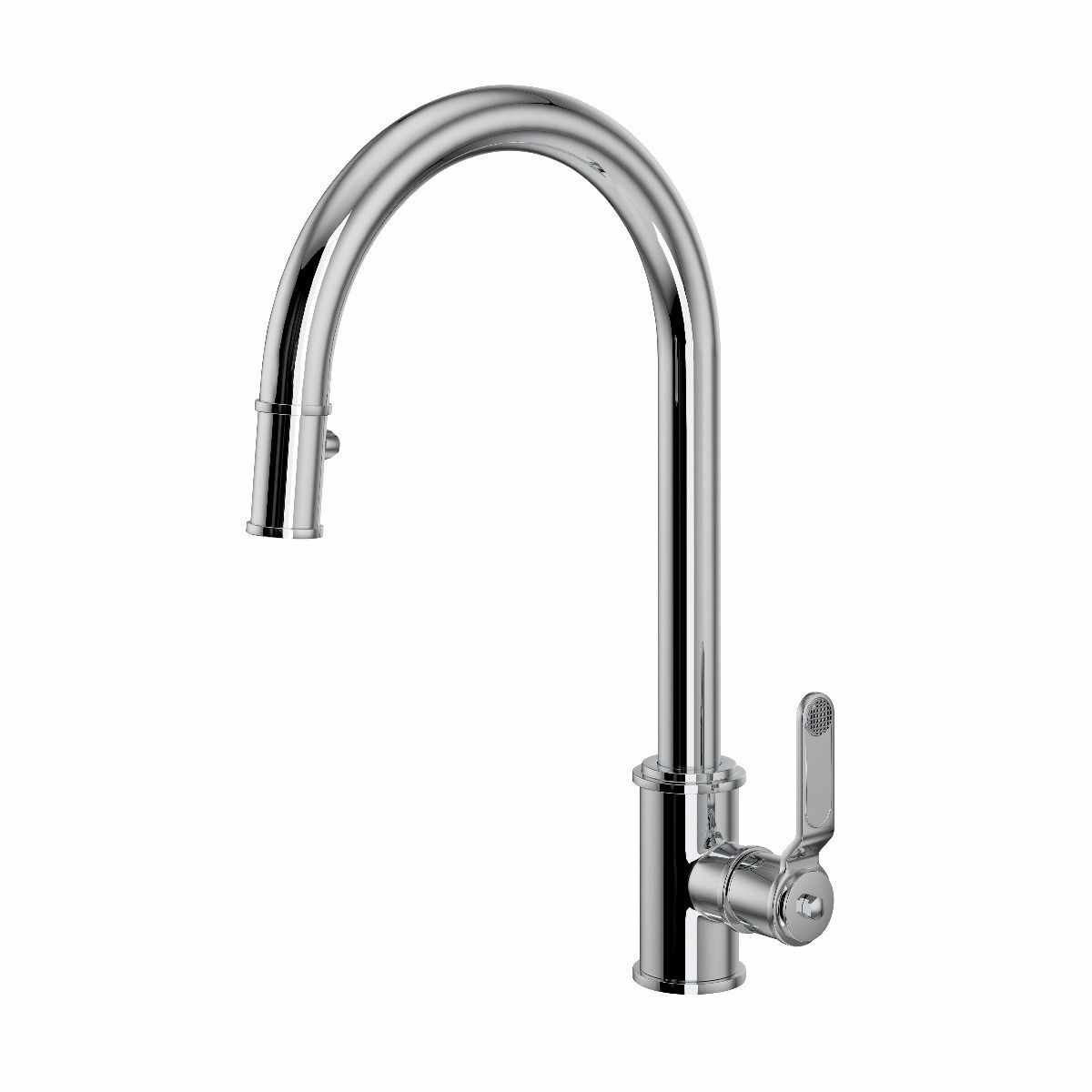 An image of Perrin & Rowe Armstrong 4544HT Single Lever Mixer with Pull Down Rinse with Text...