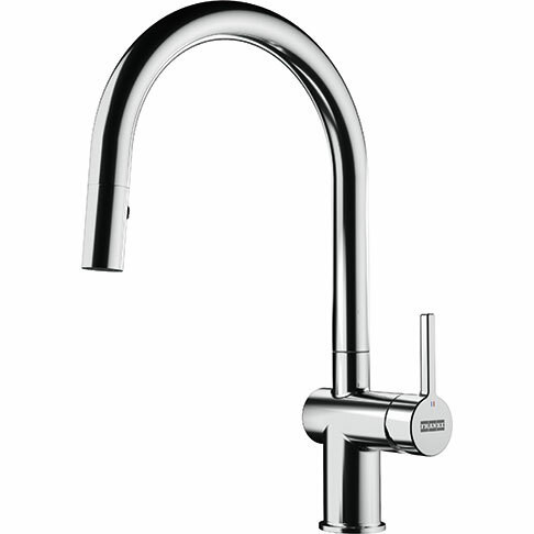 An image of Franke ACTIVE J Spout Dual Spray Pull Down Mixer Tap