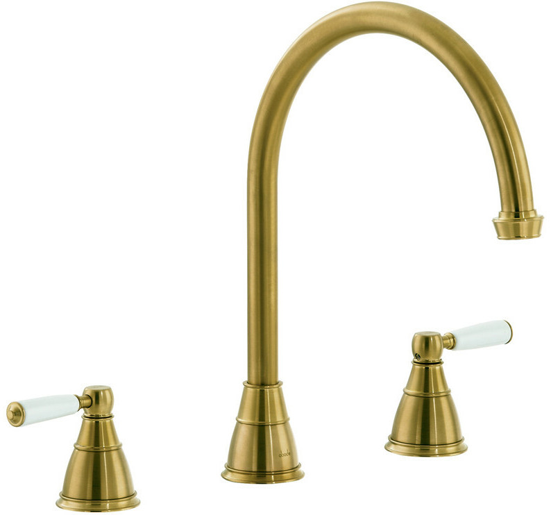 An image of Abode Astbury 3 Part Mixer Tap in Forged Brass