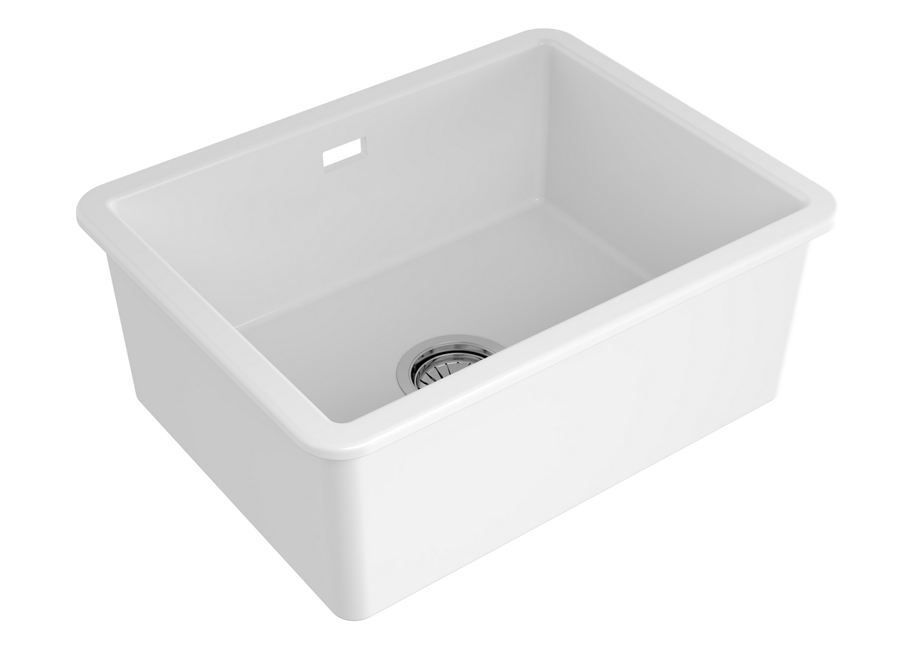 An image of Reginox Mataro II Single Bowl Kitchen Sink White