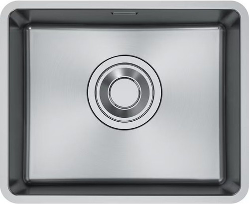 An image of Franke Maris Quiet MQX 110 50 Large Bowl Undermount Stainless Steel Kitchen Sink