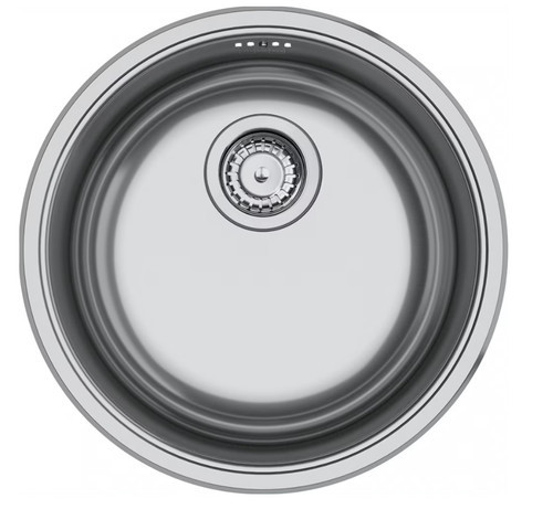 An image of Franke Rotondo Round Bowl Stainless Steel Undermount Kitchen Sink