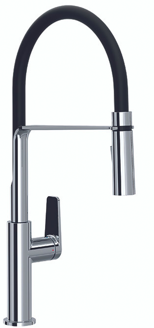 An image of Riobel Mythic Single Lever with Flexible Spout Chrome Kitchen Tap