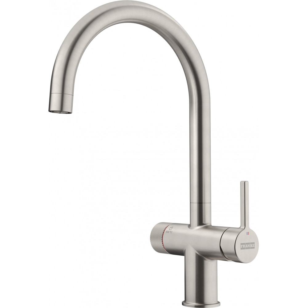 An image of Franke Maris Water Hub Mechanical Boiling Water Tap - Decor Steel