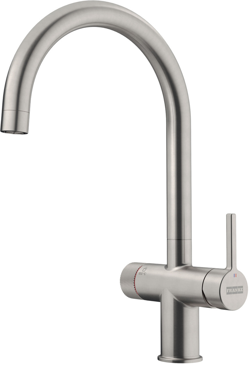 An image of Franke Maris Water Hub Electronic 7L Boiling Water Tap - Decor Steel