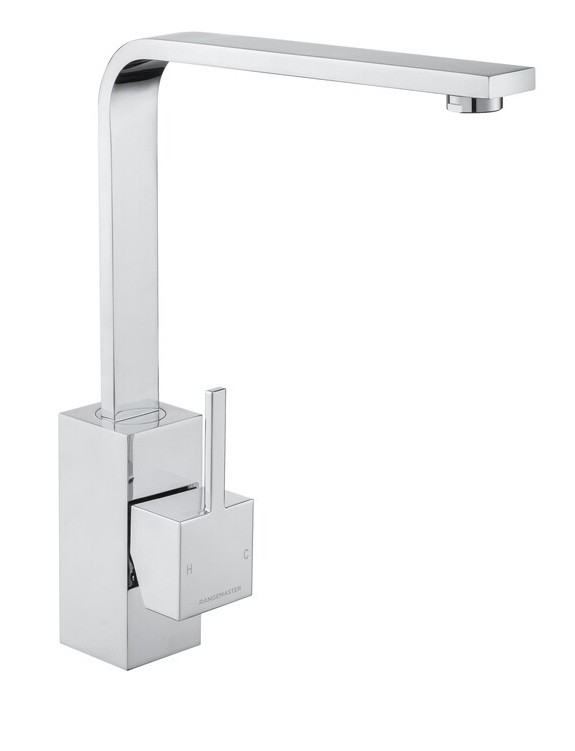 An image of Rangemaster Kube Single Lever Mixer Tap - Chrome
