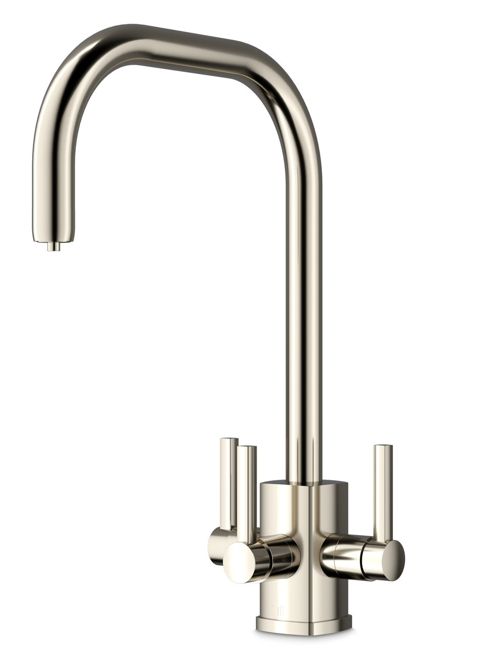 An image of Triflow Original Newton U Spout Filter Kitchen Tap - Nickel