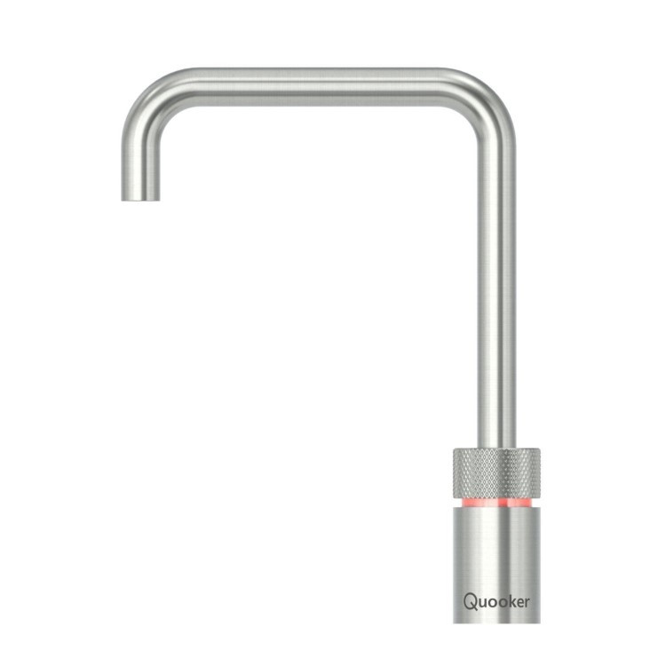 An image of Quooker Nordic Square Boiling Water Stainless Steel Tap with Tank