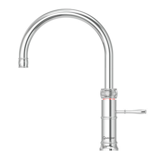 An image of Quooker Classic Fusion Round Boiling Water Chrome Tap with Tank
