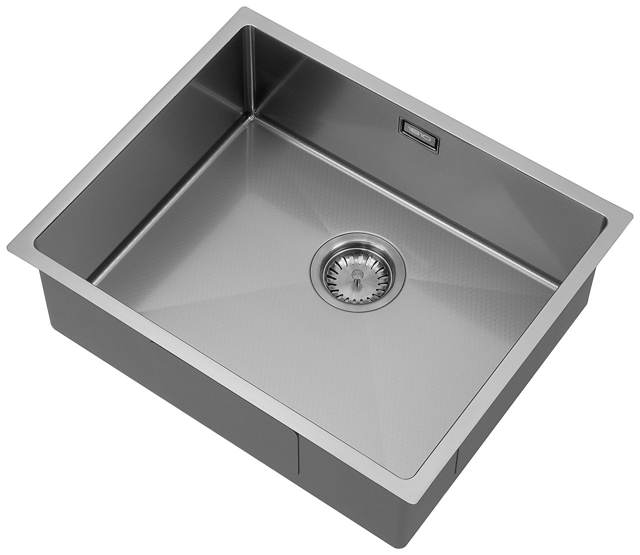 An image of 1810 HEXUNO10 500U Undermount/Inset Single Bowl Sink - Gunmetal