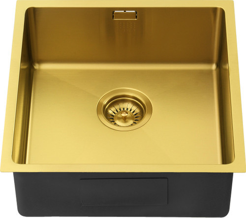 An image of 1810 ZENUNO15 400U Undermount/Inset Single Bowl Sink - Gold Brass