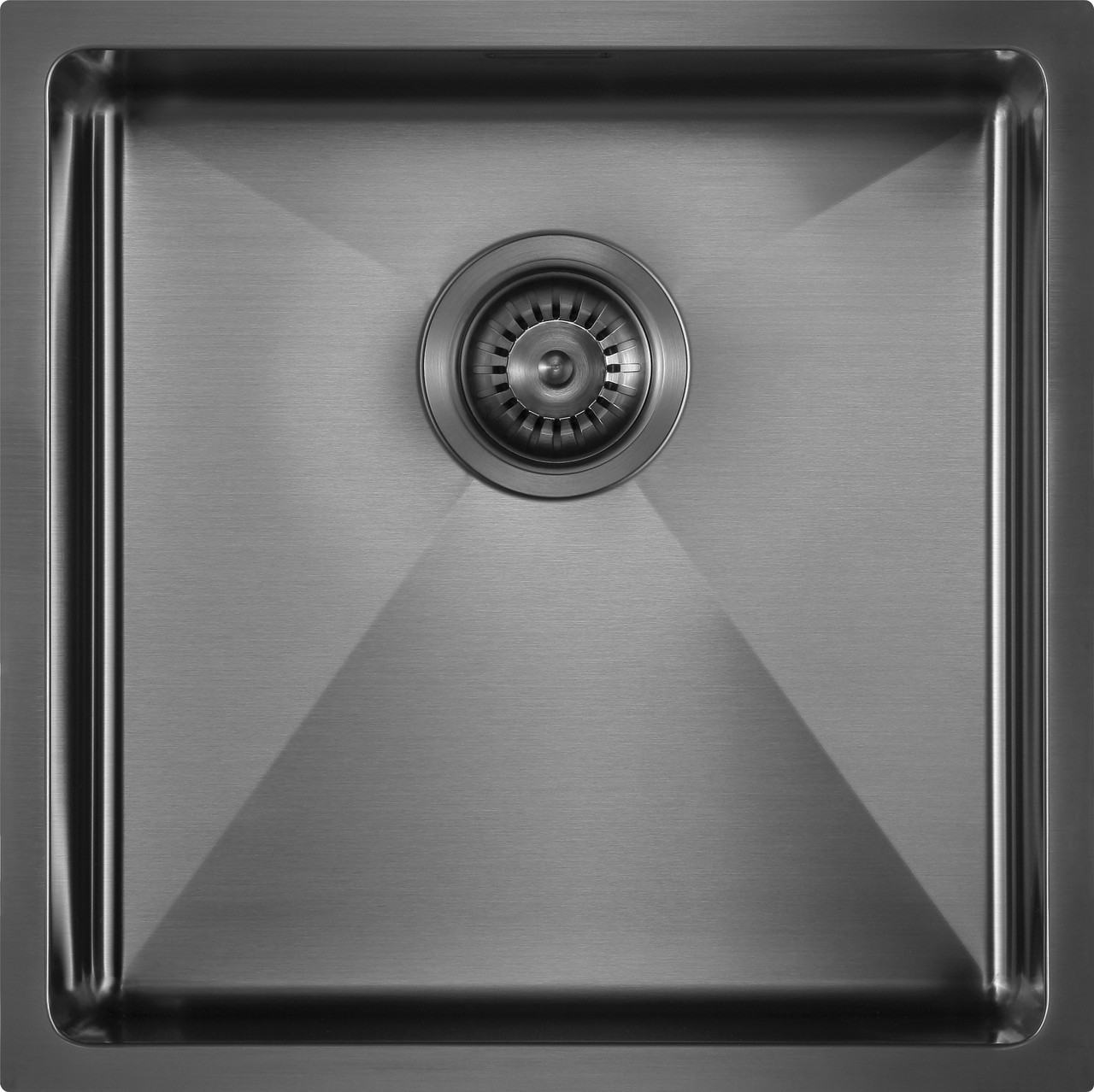 An image of 1810 ZENUNO15 400U Undermount/Inset Single Bowl Sink - Gunmetal