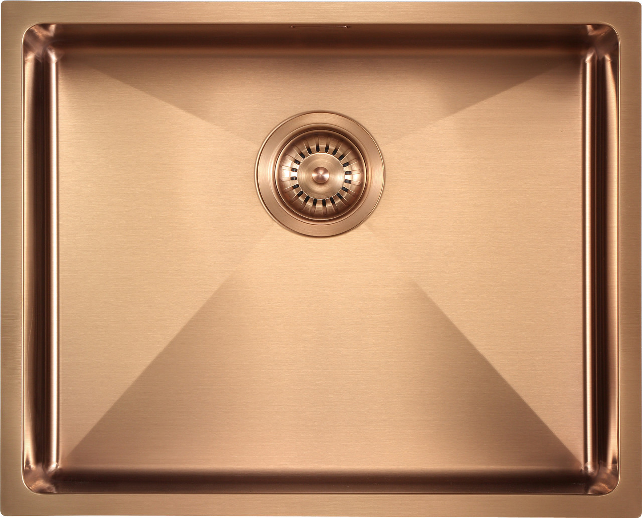 An image of 1810 ZENUNO15 500U Undermount/Inset Single Bowl Sink - Copper