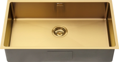 An image of 1810 ZENUNO15 700U Undermount/Inset Single Bowl Sink - Gold Brass