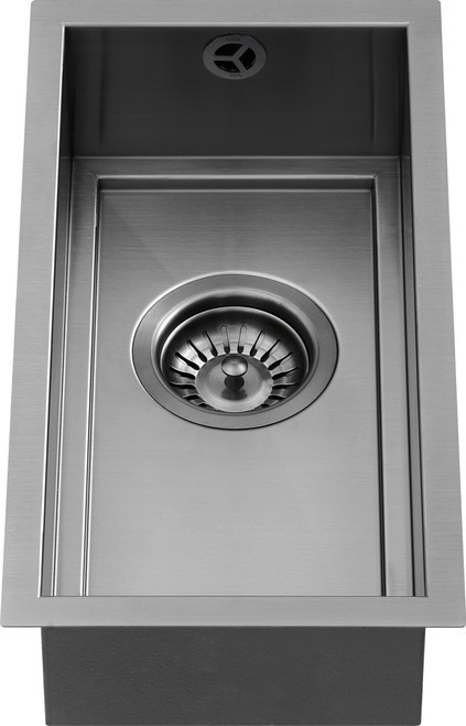 An image of 1810 AXIXUNO 190U Single Bowl Undermount Sink - Gunmetal