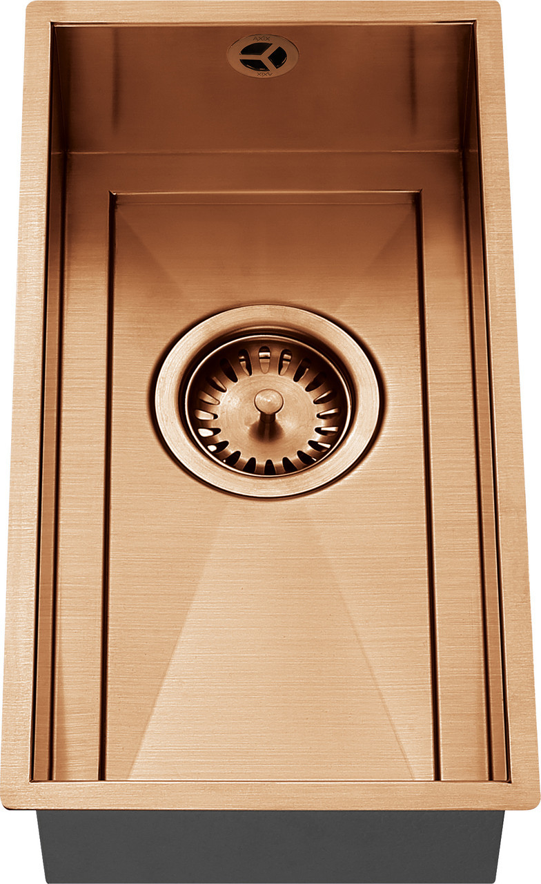 An image of 1810 AXIXUNO 210U Single Bowl Undermount Sink - Copper
