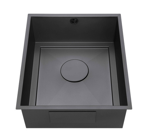 An image of 1810 AXIXUNO 355U Single Bowl Undermount Sink 26MM - Matte Black