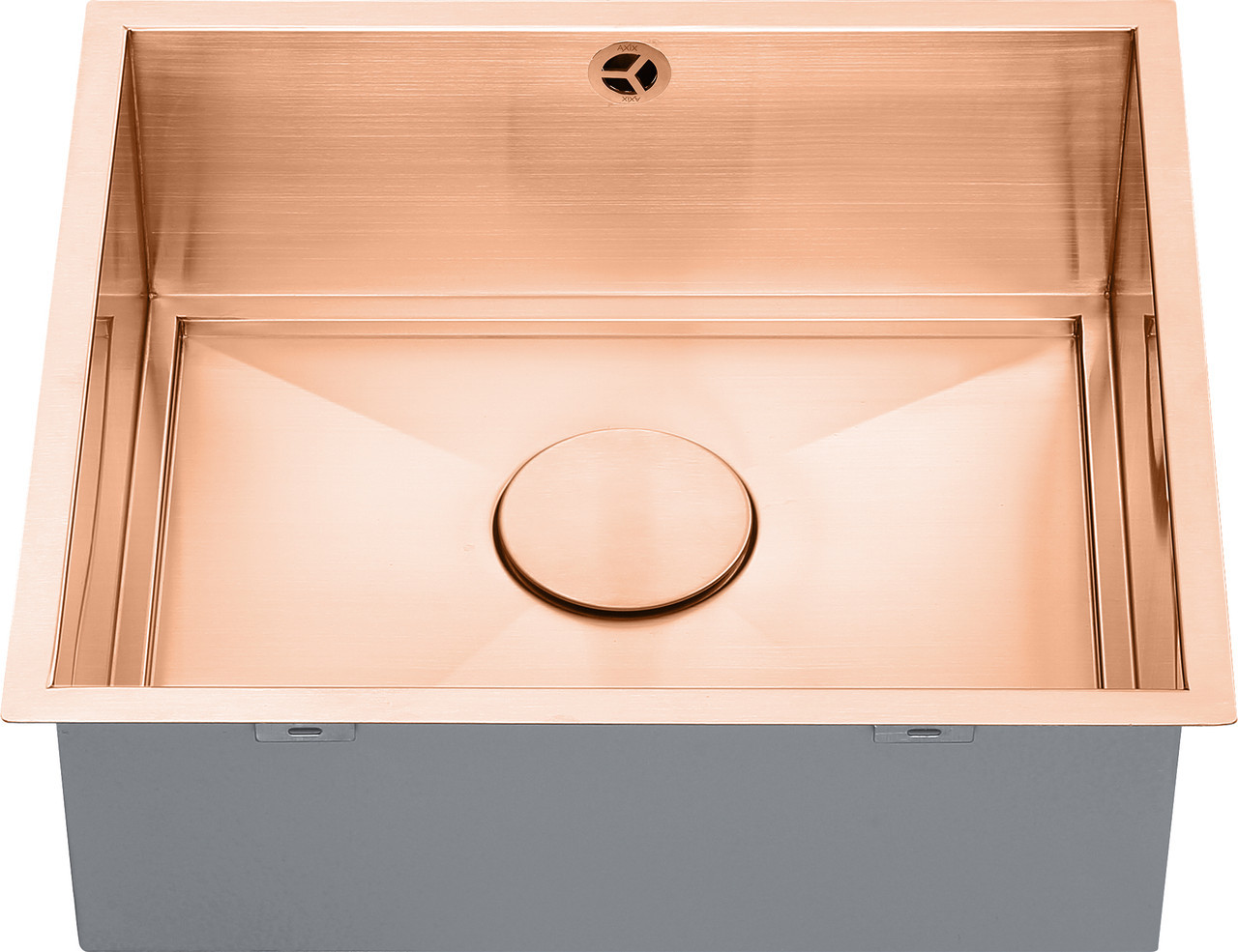 An image of 1810 AXIXUNO 450U Single Bowl Undermount Sink 16MM - Copper