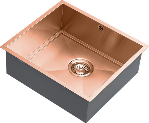 An image of 1810 AXIXUNO 450U Single Bowl Undermount Sink 16MM - Copper