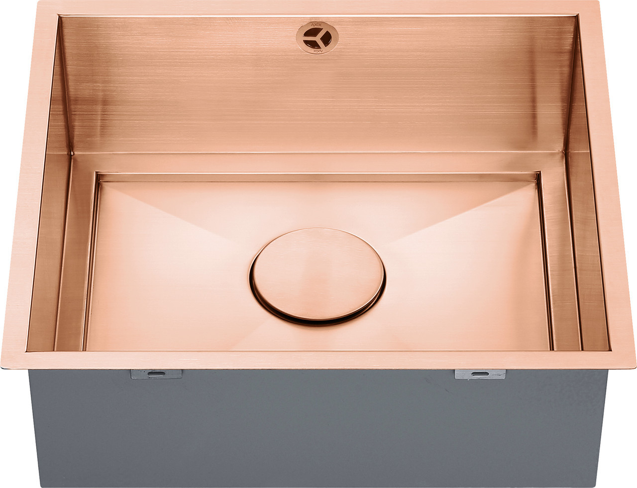 An image of 1810 AXIXUNO 450U Single Bowl Undermount Sink 26MM - Copper