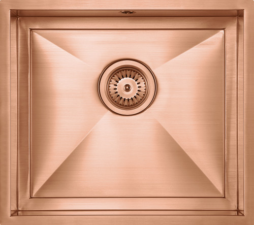 An image of 1810 AXIXUNO 450U Single Bowl Undermount Sink 26MM - Copper