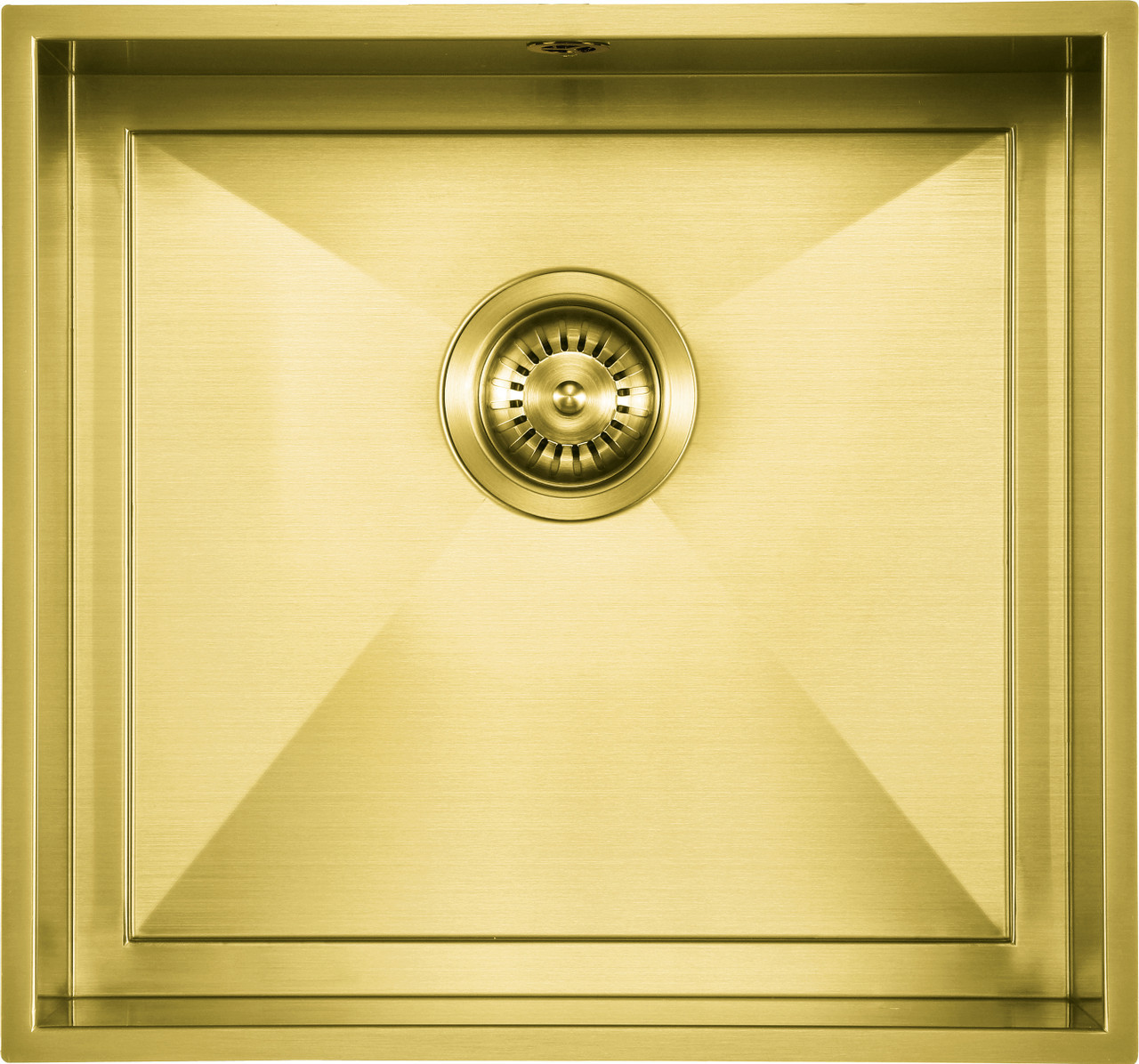 An image of 1810 AXIXUNO 450U Single Bowl Undermount Sink 26MM - Gold Brass