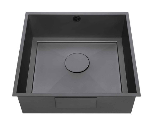 An image of 1810 AXIXUNO 450U Single Bowl Undermount Sink 26MM - Matte Black