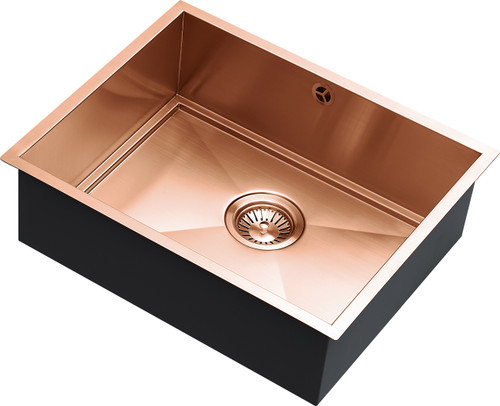 An image of 1810 AXIXUNO 500U Single Bowl Undermount Sink 16MM - Copper