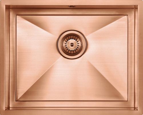 An image of 1810 AXIXUNO 500U Single Bowl Undermount Sink 26MM - Copper