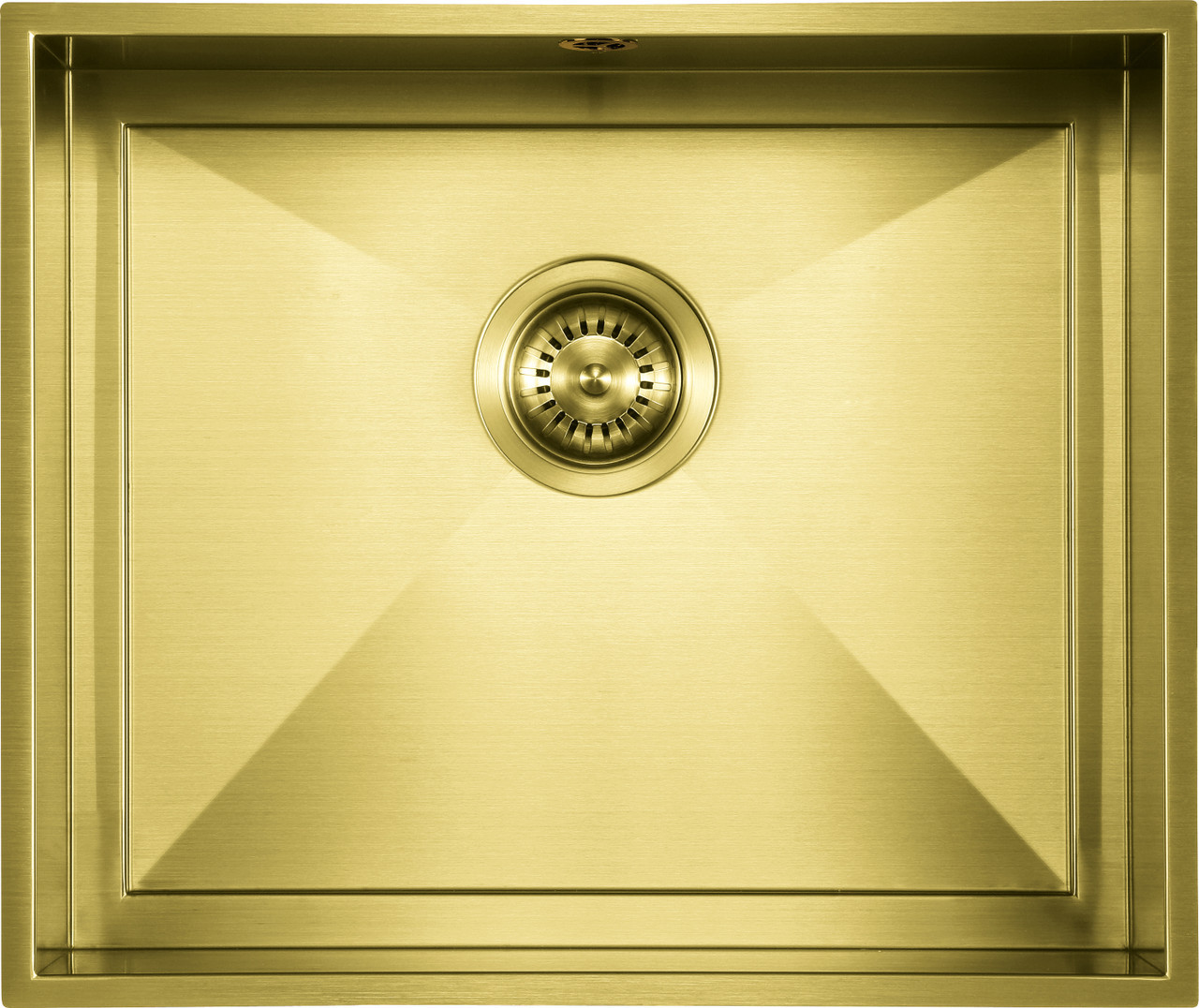 An image of 1810 AXIXUNO 500U Single Bowl Undermount Sink 26MM - Gold Brass