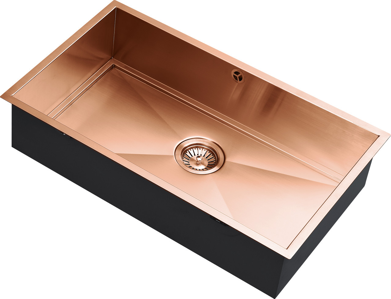 An image of 1810 AXIXUNO 700U Single Bowl Undermount Sink 16MM - Copper