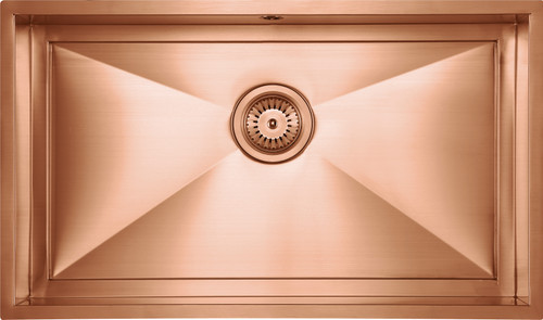 An image of 1810 AXIXUNO 700U Single Bowl Undermount Sink 26MM - Copper
