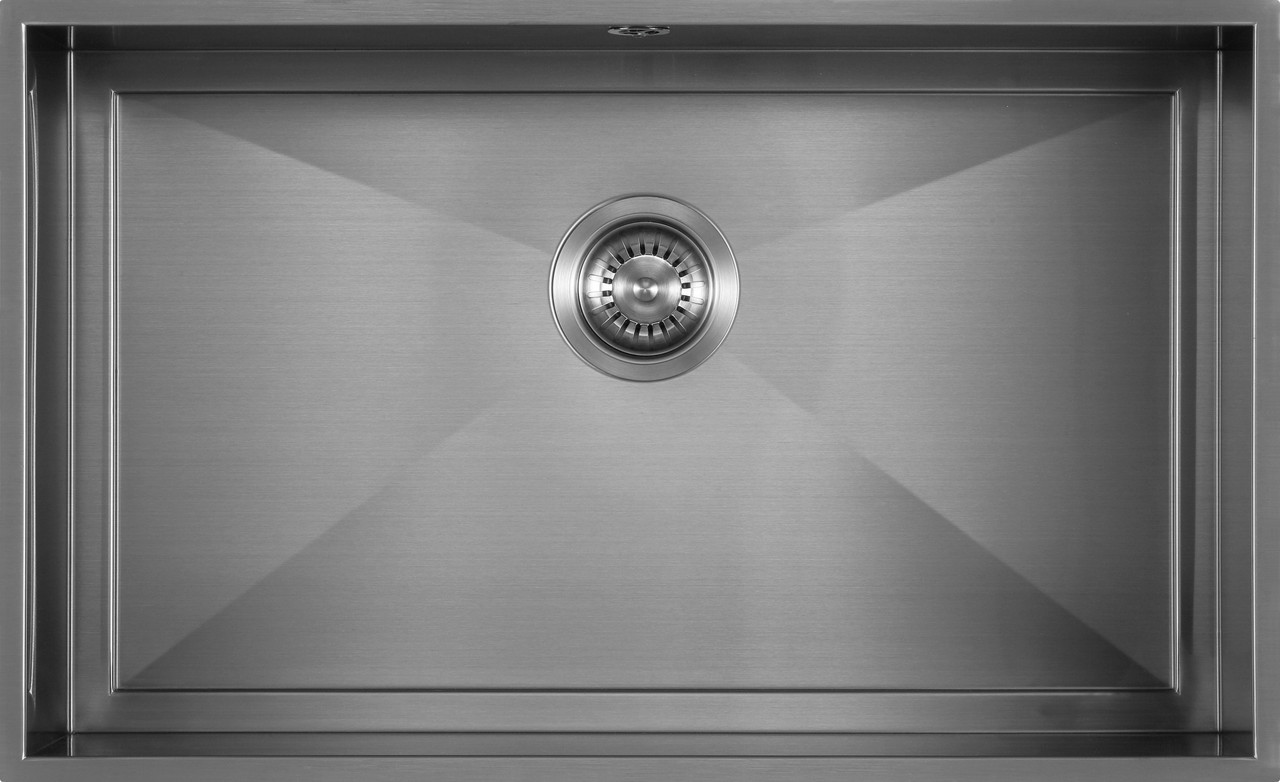 An image of 1810 AXIXUNO 700U Single Bowl Undermount Sink 26MM - Gunmetal